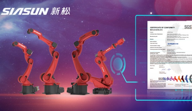 新机型工业机器人通过欧盟CE认证！米乐m6“出海”大家族再添新成员