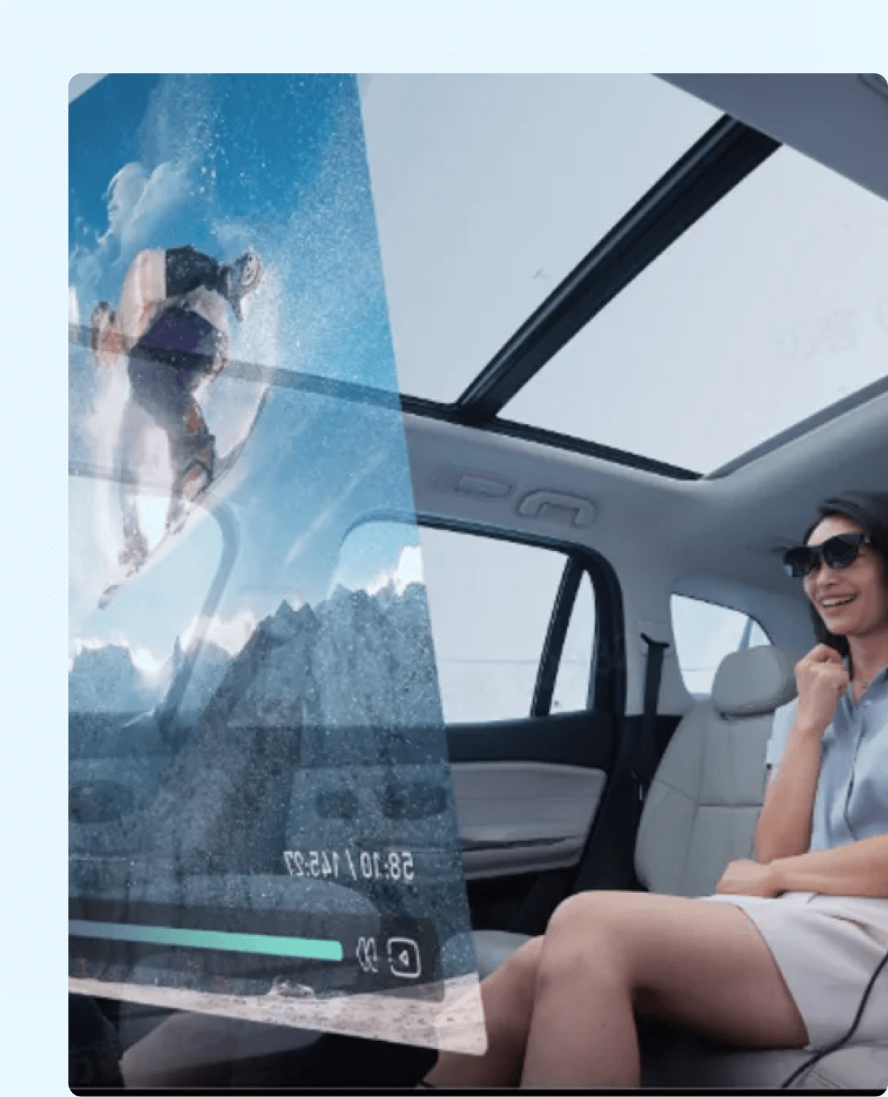 车内巨幕呈现 观影更享受-PA直营科技