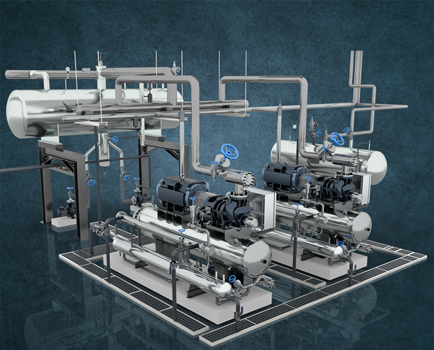 最后再通过螺栓将第一法兰板和第二法兰板固定